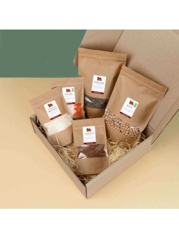 Produits L'ile aux épices dans leur colis après ouverture