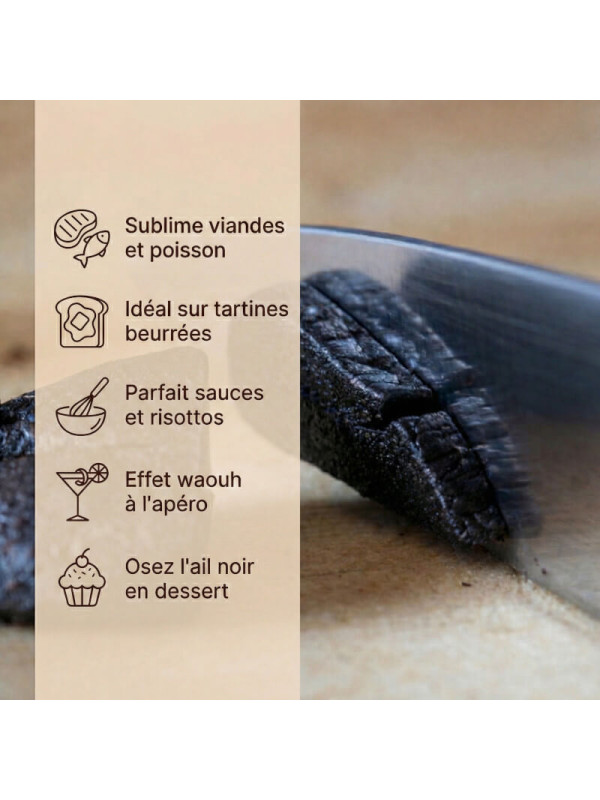 usage cuisine ail noir