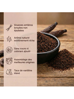 Caractéristiques vanille en poudre