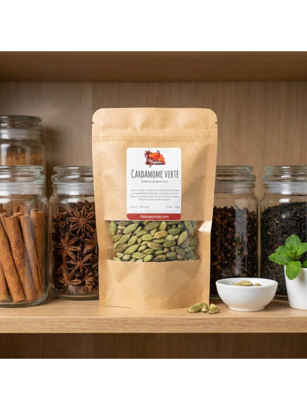 sachet de cardamome dans placard