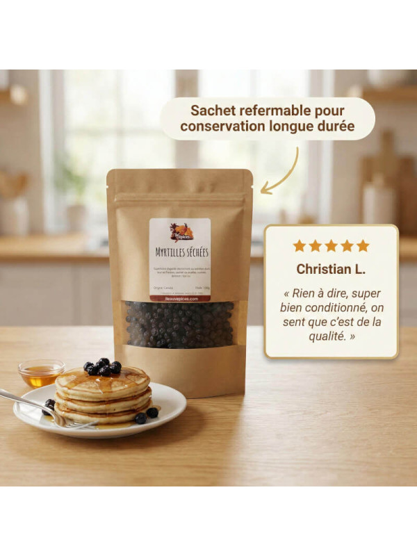 témoignage myrtilles séchées