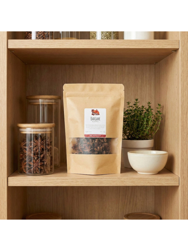 sachet d'étoiles de badiane sur étagère