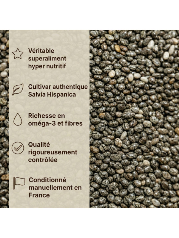 qualité de nos graines de chia