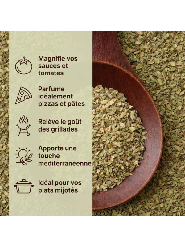 utilisations de l'origan séché