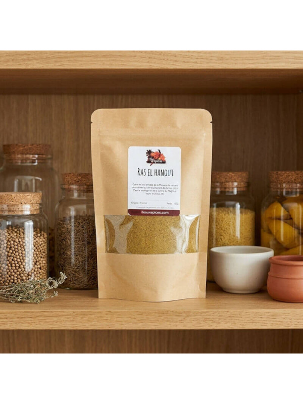 sachet de rasel hanout sur étagère