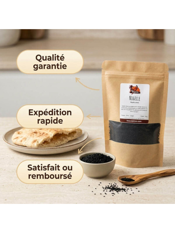Graines de nigelle (habba sawda) - Achat, usage et recettes - L'ile aux épices