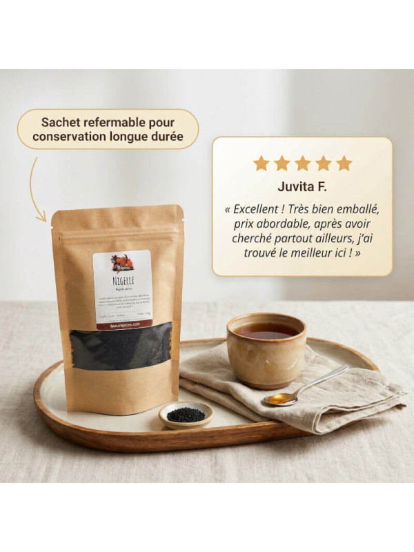 Graines de nigelle (habba sawda) - Achat, usage et recettes - L'ile aux épices