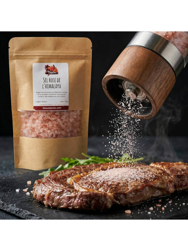 sel rose moulin en action