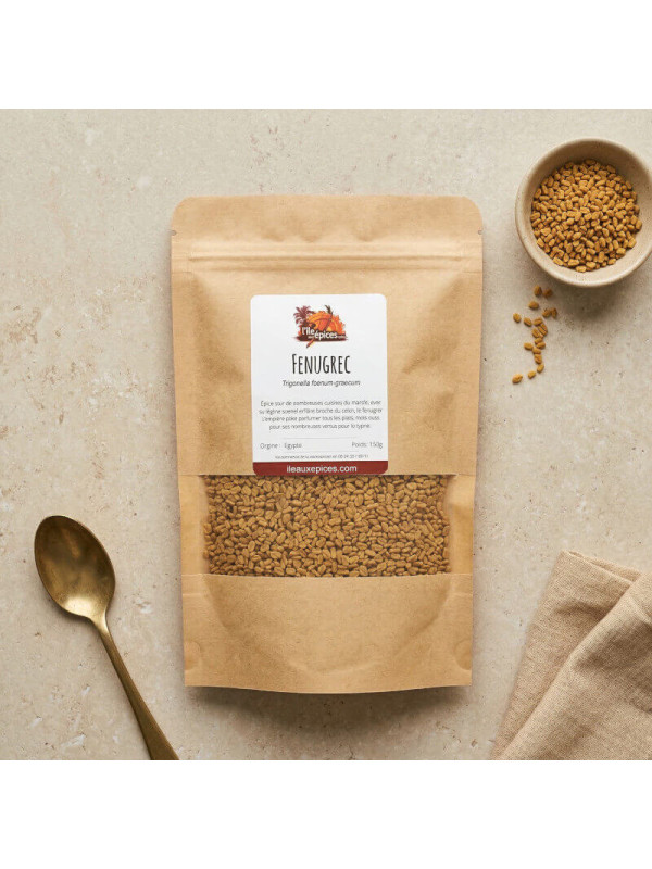 sachet de fenugrec sur table