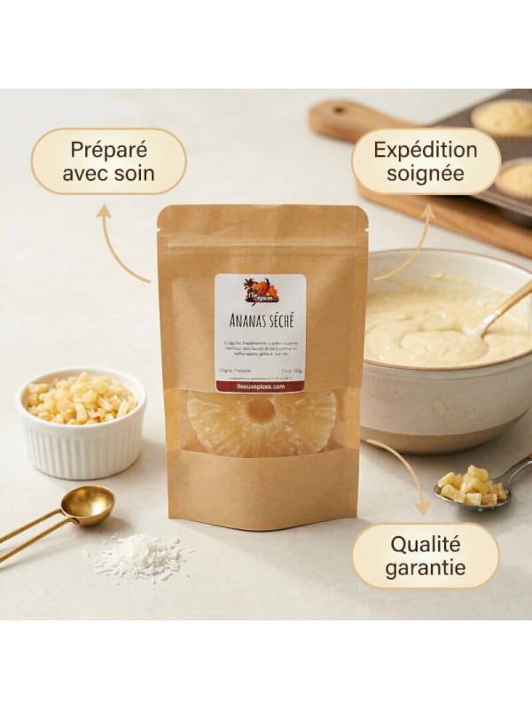 garanties ananas déshydraté
