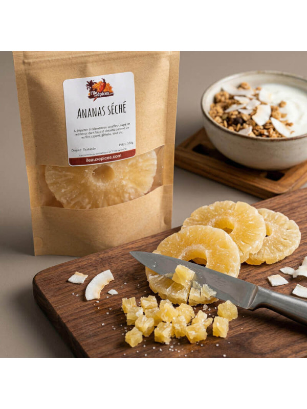 ananas séché dégustation