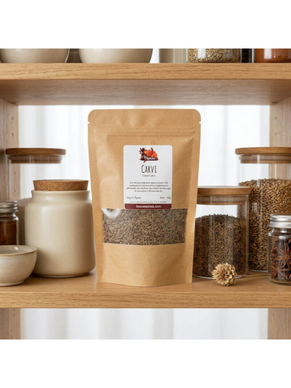 sachet de carvi sur étagère
