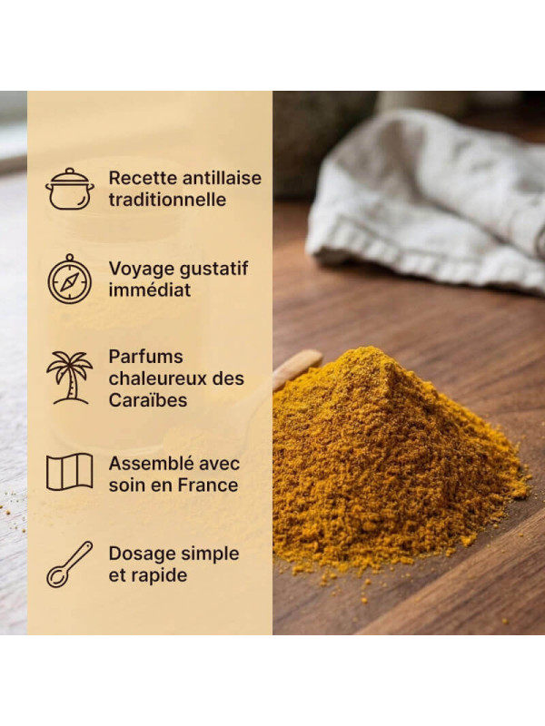 qualité de notre mélange d'épices colombo