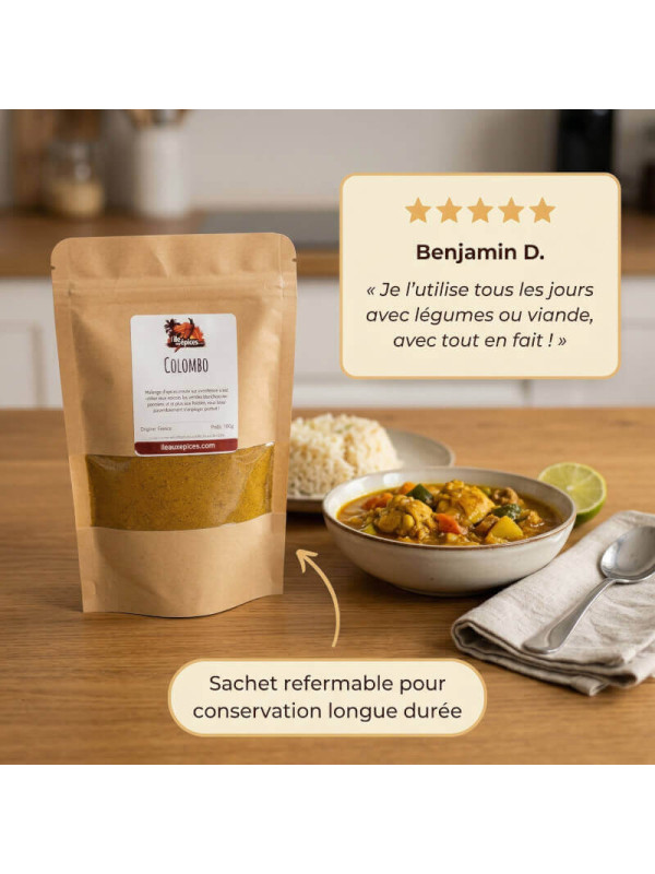 témoignage mélange d'épices colombo