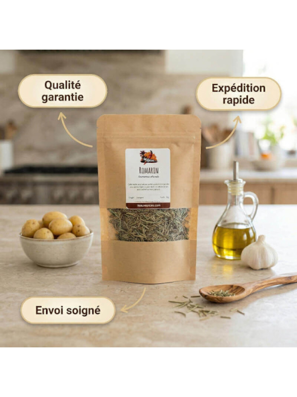 garanties de notre romarin séché