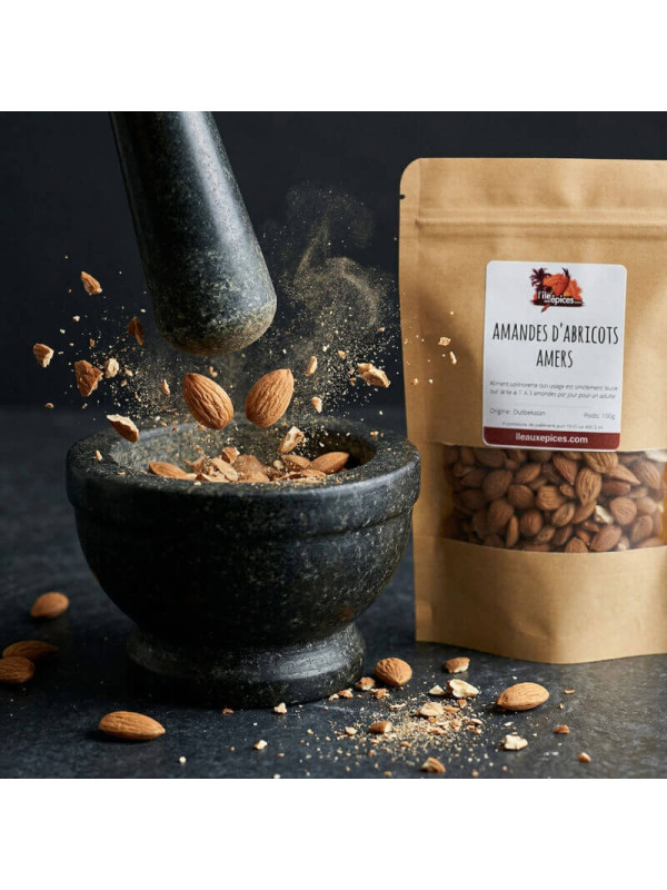 amandes d'abricots amers en action