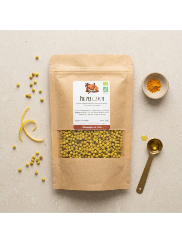 sachet de poivre blanc au citron