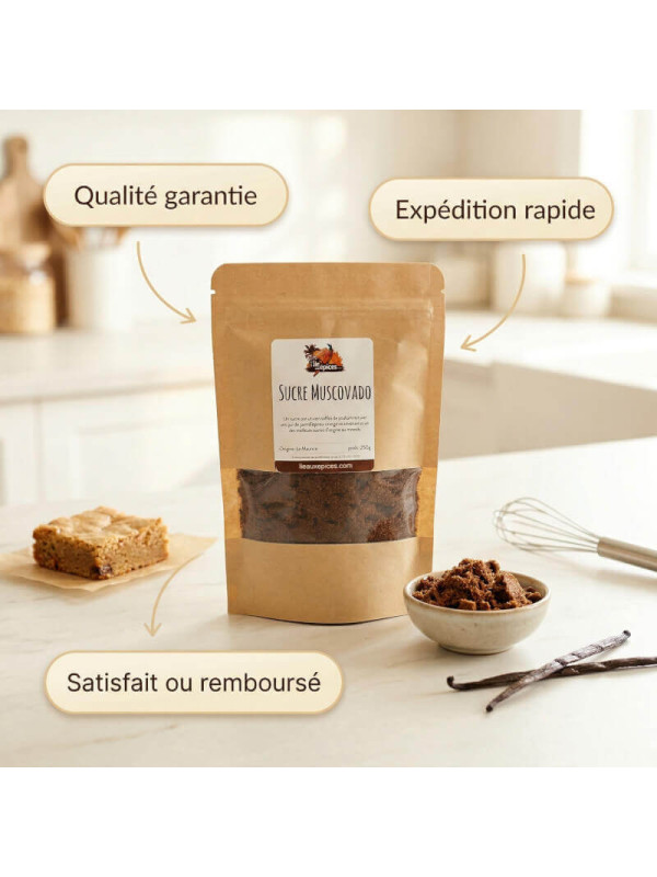 garanties sucre muscovado