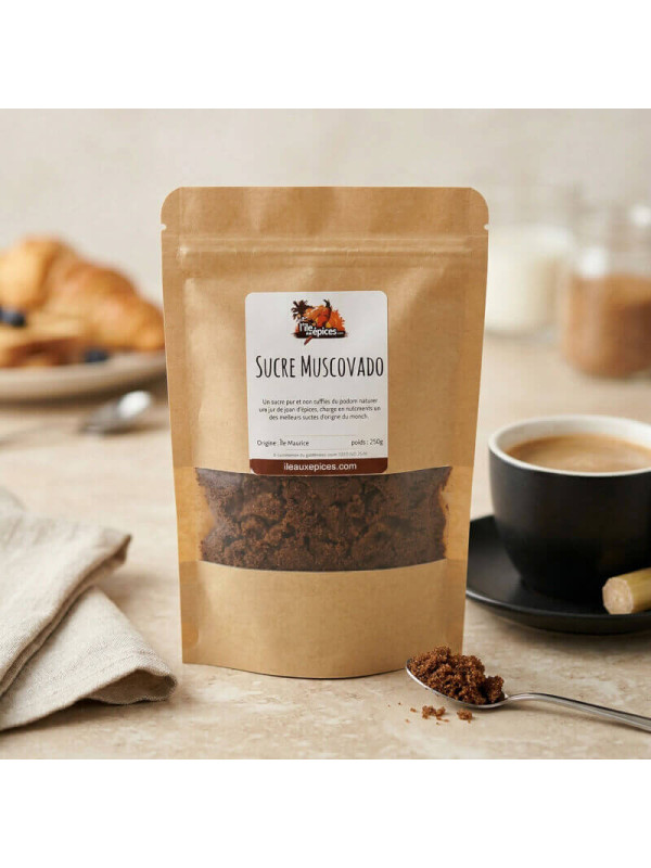 sucre muscovado et café