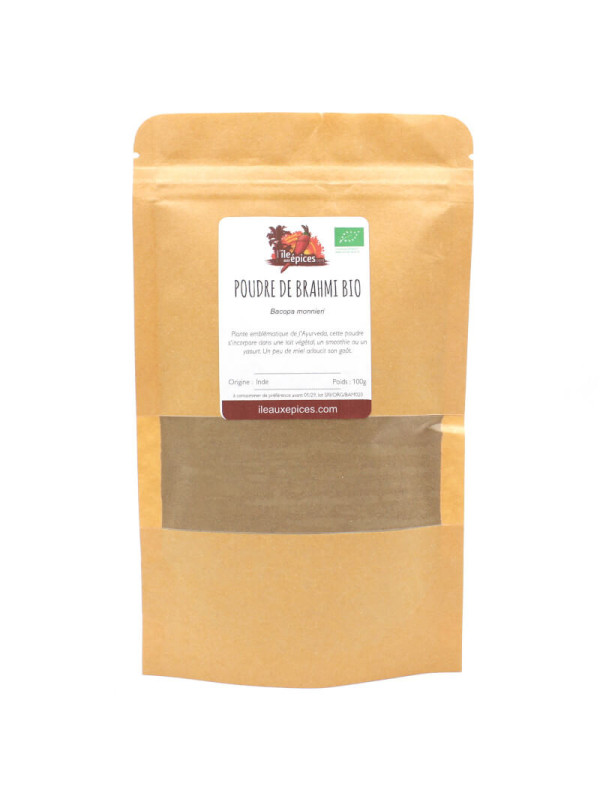 Sachet de poudre de brahmi bio