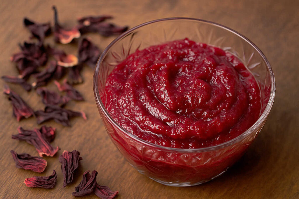 compote pomme hibiscus compote pomme hibiscus