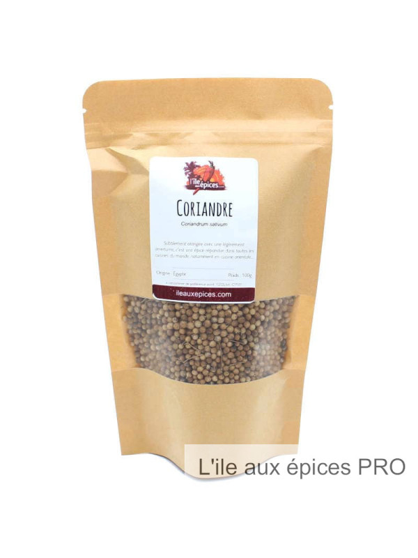 Fournisseur vente en kg Sachet de coriandre en graines pro
