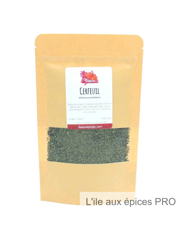 Grossiste Sachet de feuilles de Cerfeuil séché pro