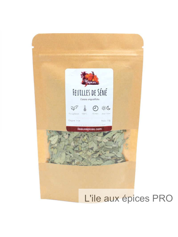 Grossiste Sachet de Feuilles de séné séchées pour tisane et infusion pro