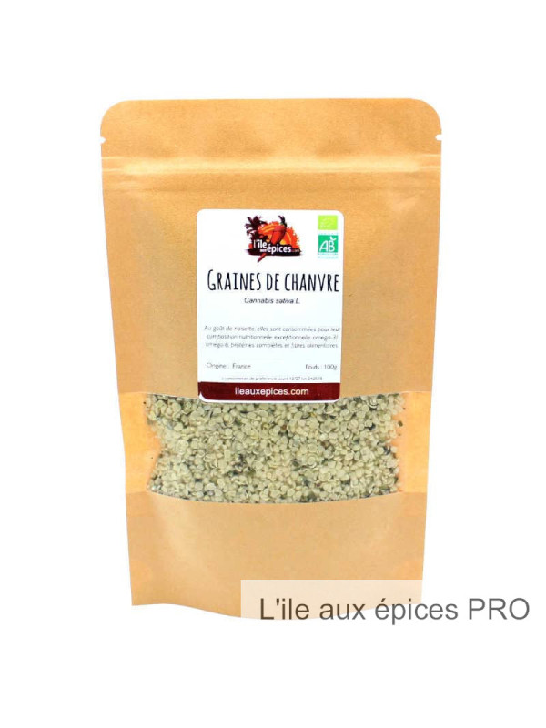 Grossiste Sachet de Graines de chanvre bio pro