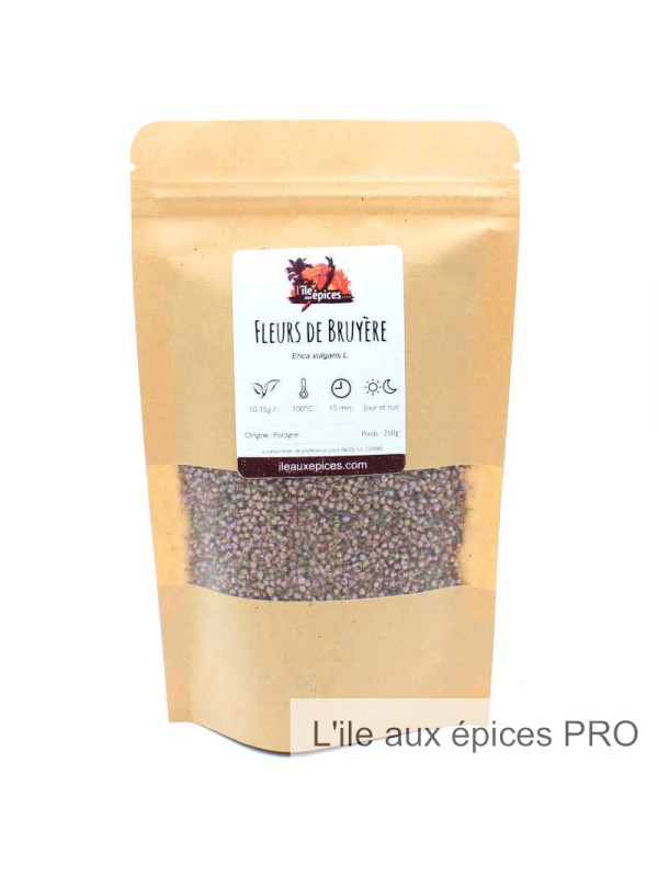Fournisseur Sachet de Fleurs de Bruyère séchées pour infusions au kg