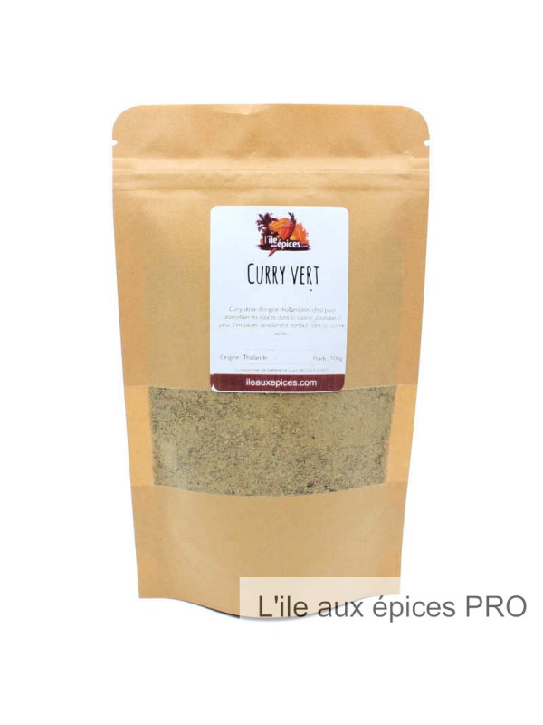 Fournisseur Sachet de Curry vert en kilo
